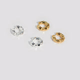 Amina Classic Cut Metal Hoop Earrings