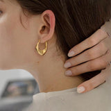 Romeo Street Irregular Metal Earrings