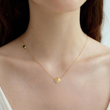 River Retro Annual Ring Lapis Lazuli Necklace