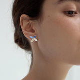 Chloe High-Grade 3D Four-Leaf Clover Zircon Earrings