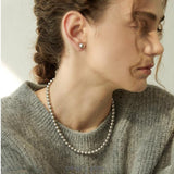 Skylar Silver Gray Shijia Pearl Necklace