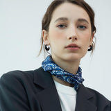 Annalise Retro Red C-Shaped Earrings