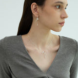 Bodie Fairy Ribbon Bow Necklace & Earrings