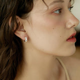 Rosie Triple Zircon Earrings