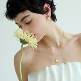Eden Twist Oval Mother-of-Pearl Necklace Earring
