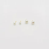 Arianna Pearl Girl Natural Bun Earrings