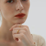 Aurora Water Drop Open Ring