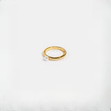 Caterina Versatile Stacking Girl Classic Pearl Ring