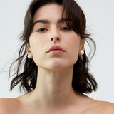 Coretta Girl Wrinkled Freshwater Pearl Earrings