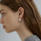 Zoe Spiral Twist Hoop Earrings