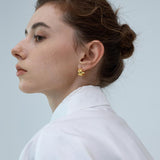 Ella Classic Chanel-Inspired C-Shaped Earrings