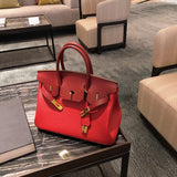 Colin Bordeaux Red Cowhide Birkin Bag for Fashion Lovers