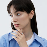 Everest Blogger Style 3D Heart Ring Earrings