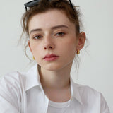 Rosine Classic Croissant Metal All-match Earrings