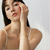 Luisa Light Luxury Pearl Love Bracelet