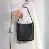 Veronica Luxury Cowhide Bucket Tote Bag for Stylish Women