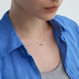 Wren Minimalist Silver Tube Pendant