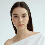 Victoria Golden Bow Long Earrings