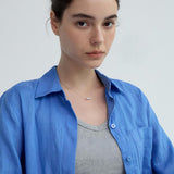 Wren Minimalist Silver Tube Pendant