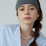 Giovanna Irregular Silver Bead Jewelry Set