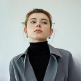 Dorothy Fan-Shaped Ginkgo Leaf Earrings