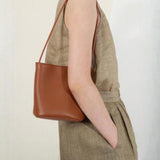 Veronica Luxury Cowhide Bucket Tote Bag for Stylish Women