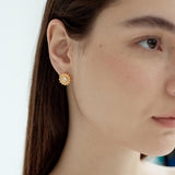 Concetta Zircon Flower Earrings