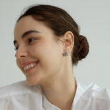 Carson Flower-Shaped Metal Earrings