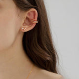 Bella Three-Layer Zircon Star Ear Cuff