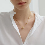 Naomi High-Grade Small Round Bead Necklace