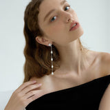 Amara Beauty Freshwater Pearl Long Earrings