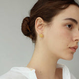 Bryce Art Exhibition Square Twisted Metal Earrings