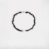 Ruth Black Natural Stone & Baroque Pearl Necklace