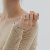 Aurora Water Drop Open Ring