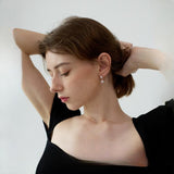 Zola Niche Silver Ball Pendant Earrings