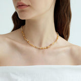 Victoria Iced Tea Crystal Beaded Necklace