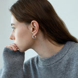 Amina Classic Cut Metal Hoop Earrings