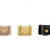 Robert Black Genuine Cowhide Chain Hobo Bag for Women