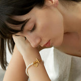 Luisa Light Luxury Pearl Love Bracelet
