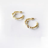 Yvonne Retro C-Shaped Earrings