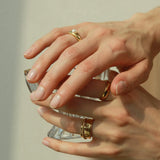 Allegra Retro Pearl Ring: Vintage High-End Fashion