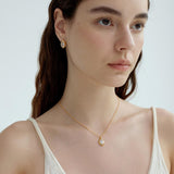 Abigail Elegant Zircon Pendant & Earrings Set