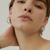 Gabriella Semi-Circular Hoop Earrings