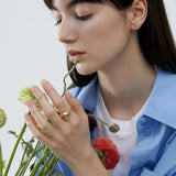 Everest Blogger Style 3D Heart Ring Earrings