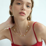 Ruby Shell & Starfish Necklace Set