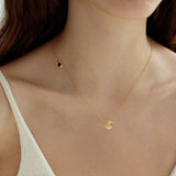 River Retro Annual Ring Lapis Lazuli Necklace