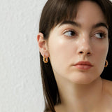 Annika Twisted Metal Earrings