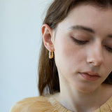 Tanya Micro-Inlaid Pearl & Metal Earrings