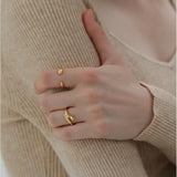 Aurora Water Drop Open Ring