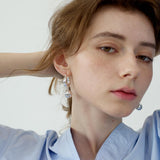 Verino ball pendant exaggerated high-end metal earrings